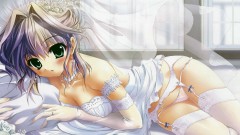 В белом платье